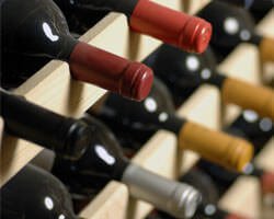 A Wine rack full of bottles